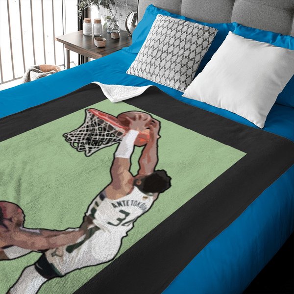 Giannis Game-winning Dunk Over Chris Paul Baby Blankets