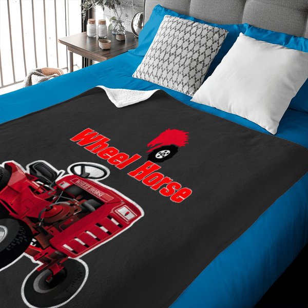 Wheel Horse Garden Tractor Mens Basic Art T Baby Blankets-image
