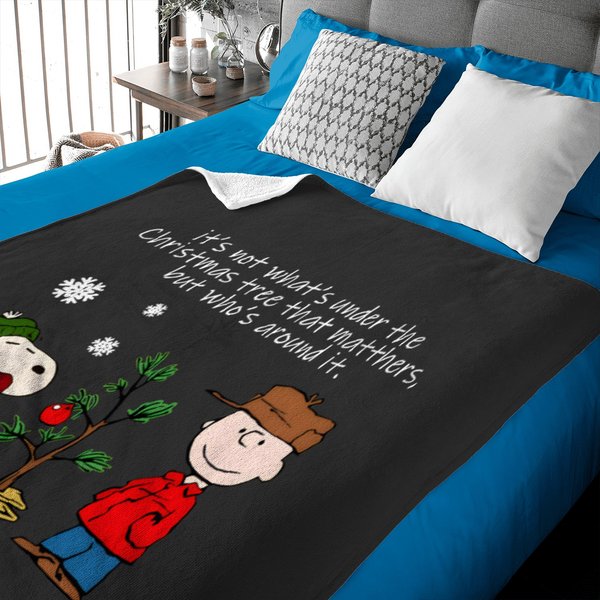 Charlie Brown Christmas Tree Baby Blankets-image