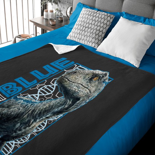 Jurassic World - Blue Fan Art Graphic Baby Blankets-image