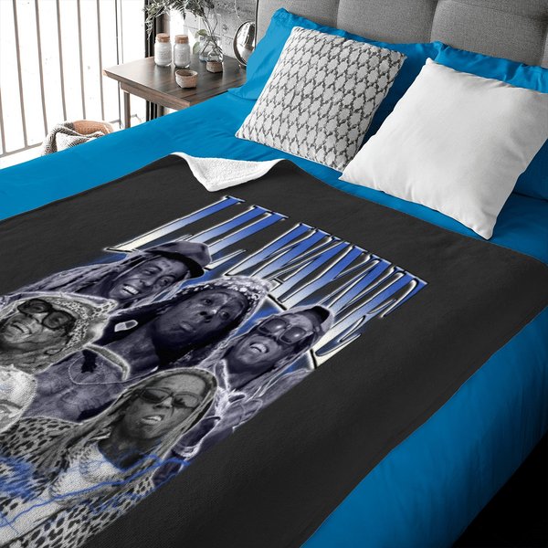 Lil Wayne Vintage Baby Blankets, Hip Hop Rnb Rap Unisex Baby Blankets-image