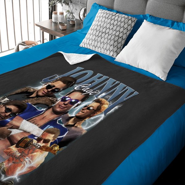 Limited Johnny Cage Mortal Kombat 1 Vintage Baby Blankets, Gift For Women And Man Unisex Baby Blankets-image