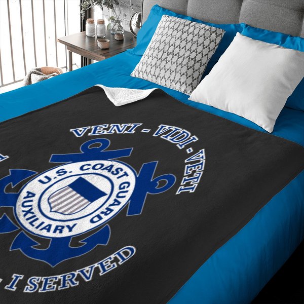 Coast Guard Auxiliary Badge Baby Blankets-image