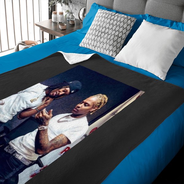 Otf/Lil Durk/King Von Multicolored Baby Blankets-image