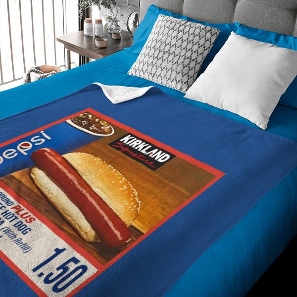 1.50 Costco Hot Dog & Soda Combo With Quote Baby Blankets-image