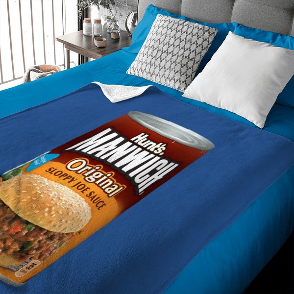 Hunt's Manwich Original Can Food Sloppy Joes Sauce Baby Blankets-image
