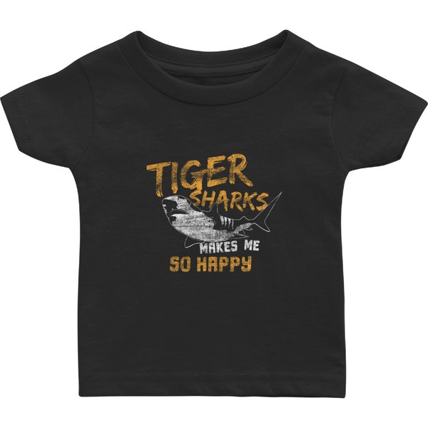 Tiger Shark Fish Baby T Shirts-image