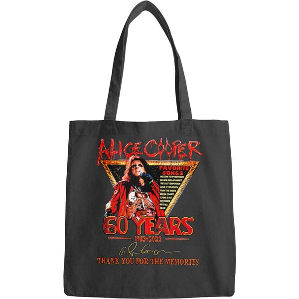 Alice Cooper 60 Years 1963 2023 Signatures Bags, Vintage Alice Cooper Bags
