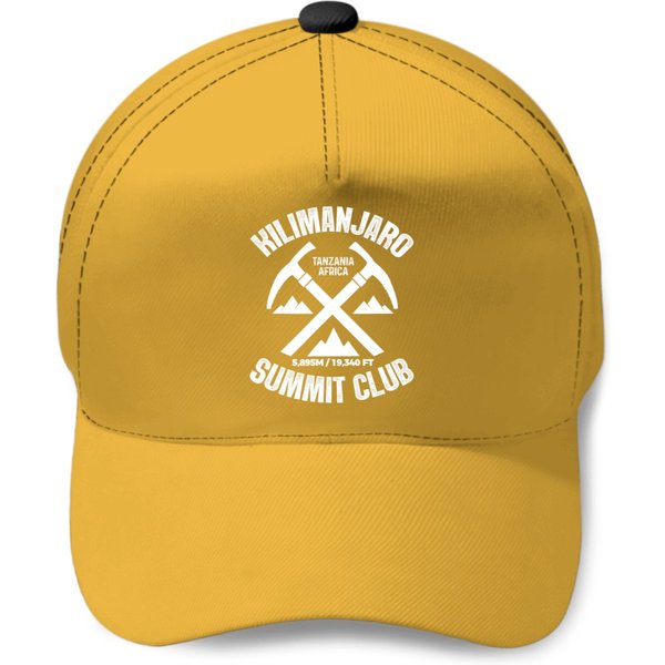 Climbing Climber Kilimanjaro Mountain Climbing Climber Hiker Climb Baseball Caps-image