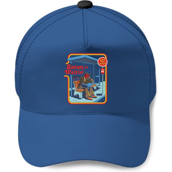 Satan Is Waitin Baseball Caps-image