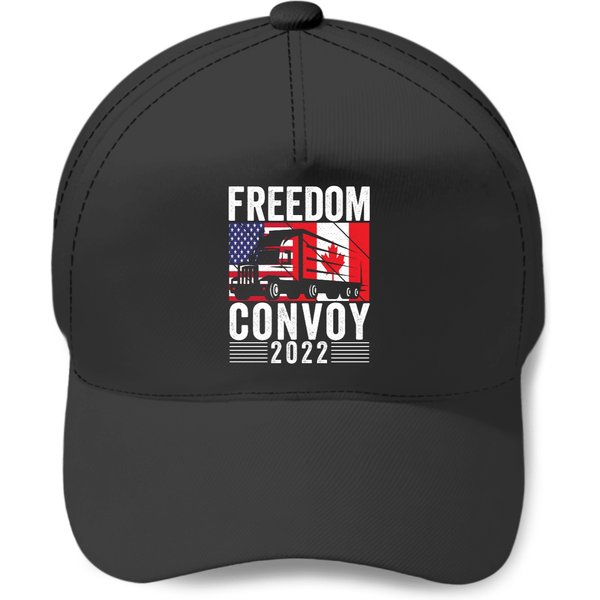 Freedom Convoy 2022 American Canadian Flag Baseball Caps-image