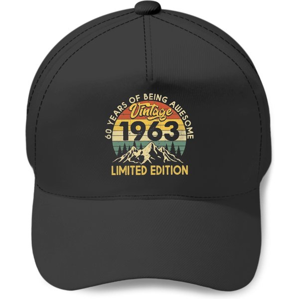 60Th Birthday Vintage Baseball Cap From 1963-image