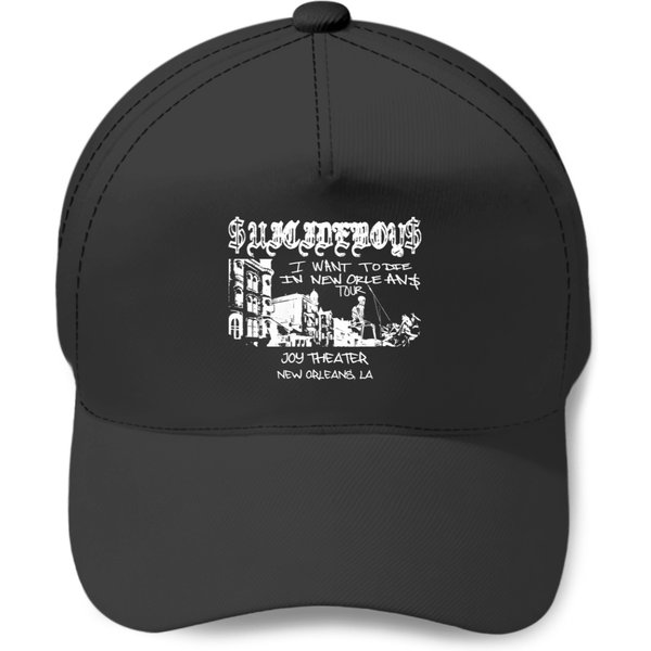 Suicideboys Baseball Caps "I Want To Die In New Orleans" Graphic Style Suicideboys 2023 Baseball Caps-image