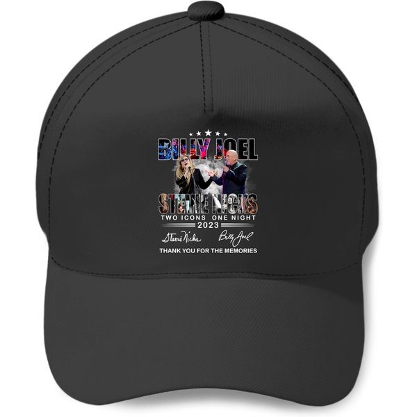Two Icons One Night Billy Joel Stevie Nick Tour Baseball Caps-image