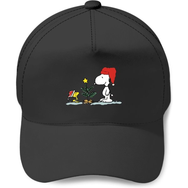 Snoopy Christmas Tree Baseball Caps, Woodstock, Peanut Gang Baseball Caps-image