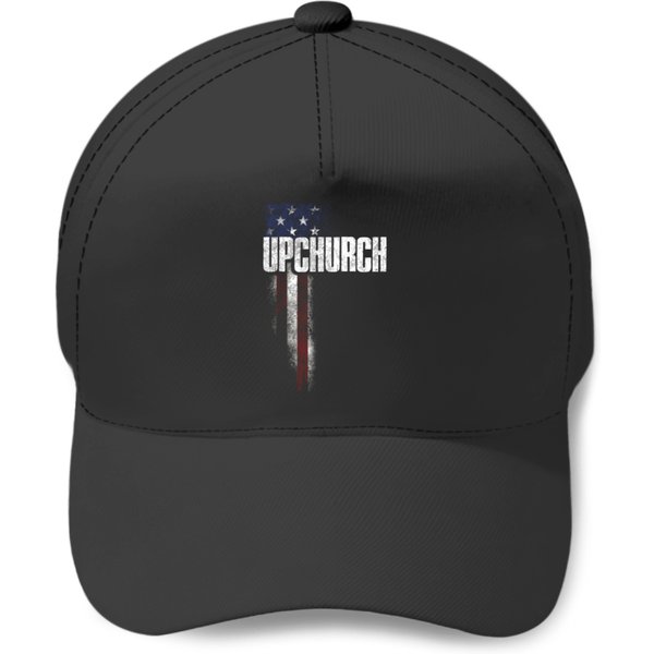 Upchurch Family American Flag Graphic Youth Baseball Caps-image