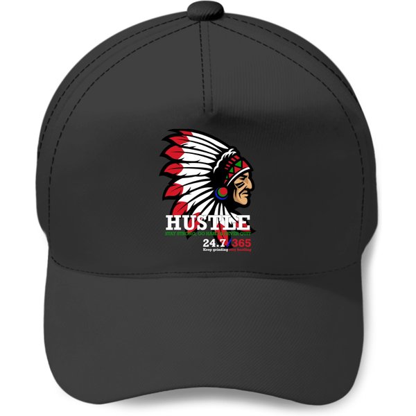 Hustle 247 Gang Clothing Native American Men Gift Baseball Caps-image