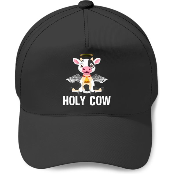 Holy Cow Funny Halloween Pun Costume For Men Women Kids T Baseball Caps-image