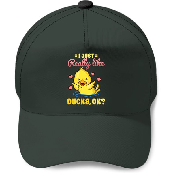 I Just Really Like Ducks Ok Cute Duck Lover - Duck - Baseball Cap-image