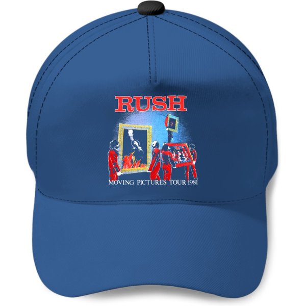Rush Moving Pictures 1981 World Tour Rock Baseball Caps-image