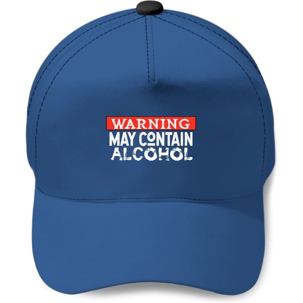Warning May Contain Alcohol - Alcohol - Baseball Caps-image