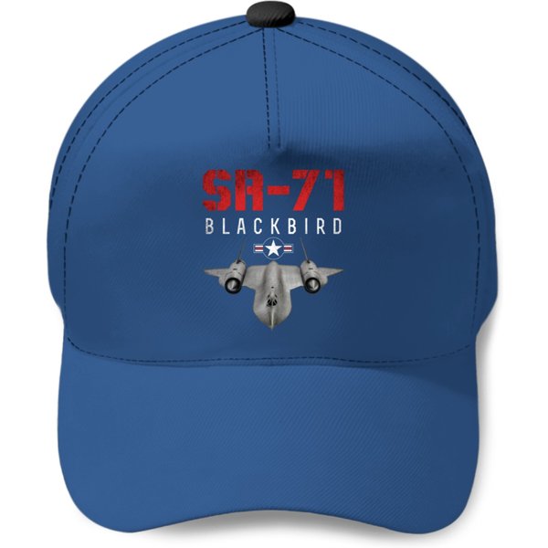 Sr 71 Blackbird Us Airborne Fighter Pilot Baseball Caps-image