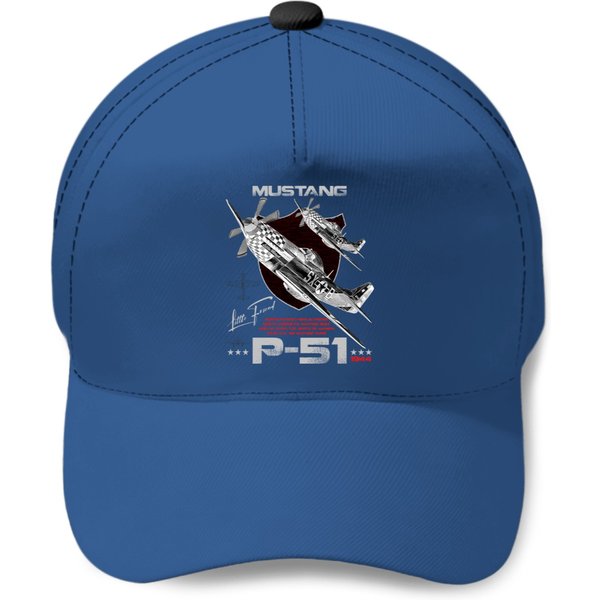 P51 Mustang Ww2 Fighter Aircraft P51 Mustang W W2 Fighter Aircraft Baseball Caps-image