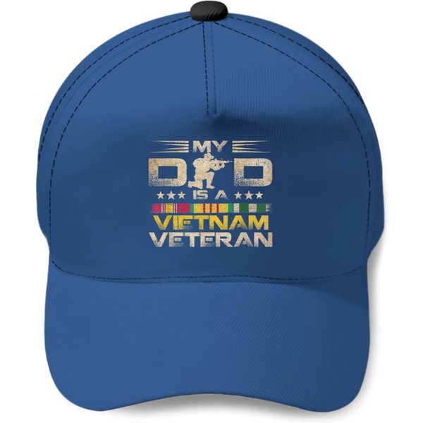 My Dad Is A Vietnam Veteran Baseball Caps-image