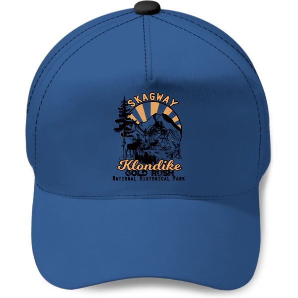 Skagway Alaska Klondike Gold Rush National Park Keepsake Baseball Caps