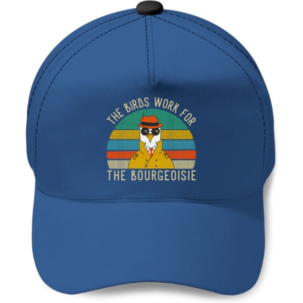 The Birds Work For The Bourgeoisie Vintage Pullover Baseball Caps-image
