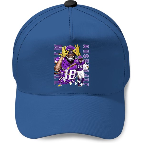 Justin Jefferson Kids Baseball Caps, Justin Jefferson Youth Toddler Baseball Caps-image