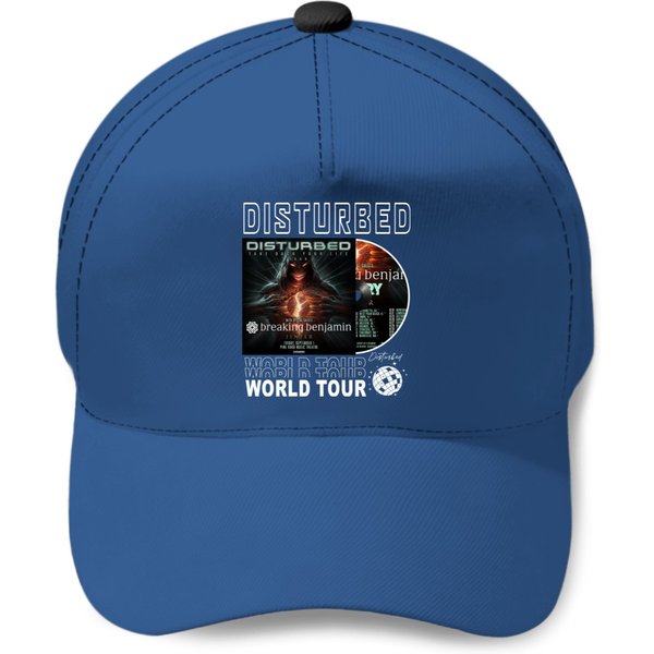 Disturbed Music Baseball Caps, Vintage Disturbed Take Back Your Life Tour 2023 Baseball Caps-image