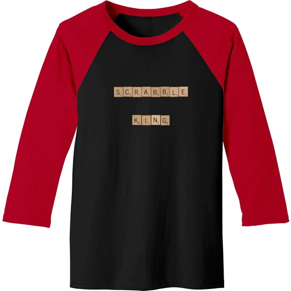 Scrabble King Baseball Tees-image