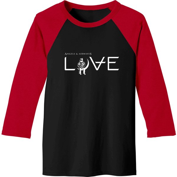 Ava Angels And Airwaves Love Baseball Tees-image