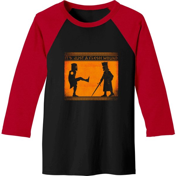 Legend Of The Black Knight - Black Knight Monty Python - Baseball Tees-image