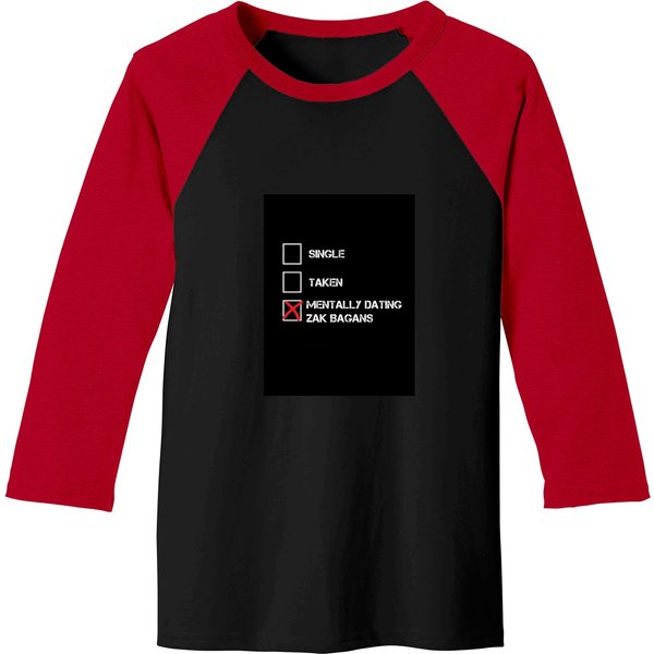 Mentally Dating Zak Bagans Graphic Baseball Tees-image