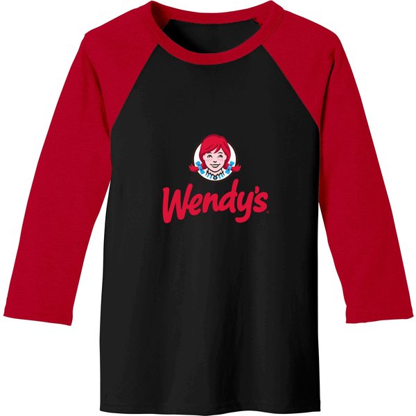 Logo Wendys Wendys Fastfood Restaurant120 Baseball Tees-image