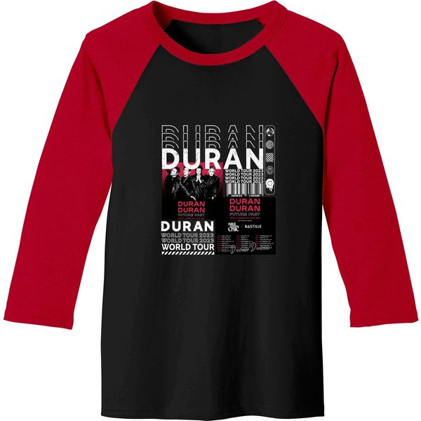 Duran Duran Music Baseball Tees, Vintage North American Tour 2023 Baseball Tees-image