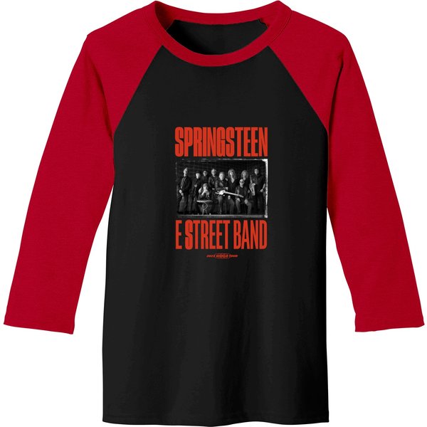 Springsteen And E Street Band 2023 World Tour Photo Baseball Tees - Springsteen World Tour 2023 Vintage Baseball Tees