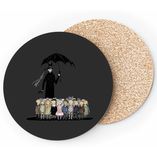 Gashlycrumb Tinies Medieval Beekeeper, Beekeeper, Coasters-image
