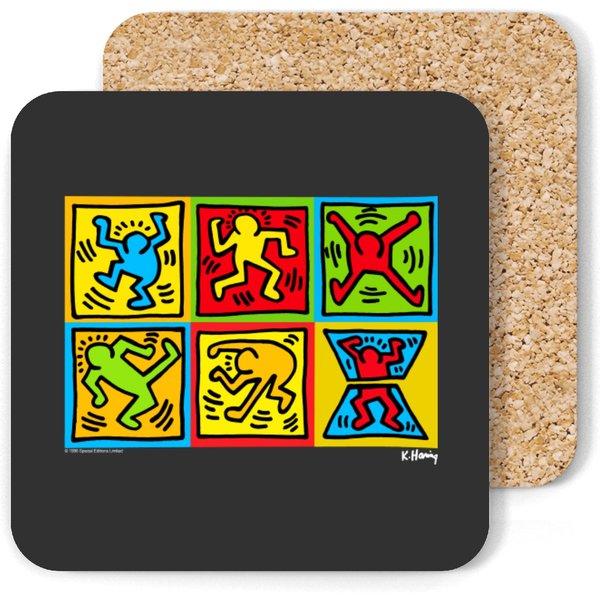 Vintage 90s Keith Haring , 1996 Special Edition Limited Coasters