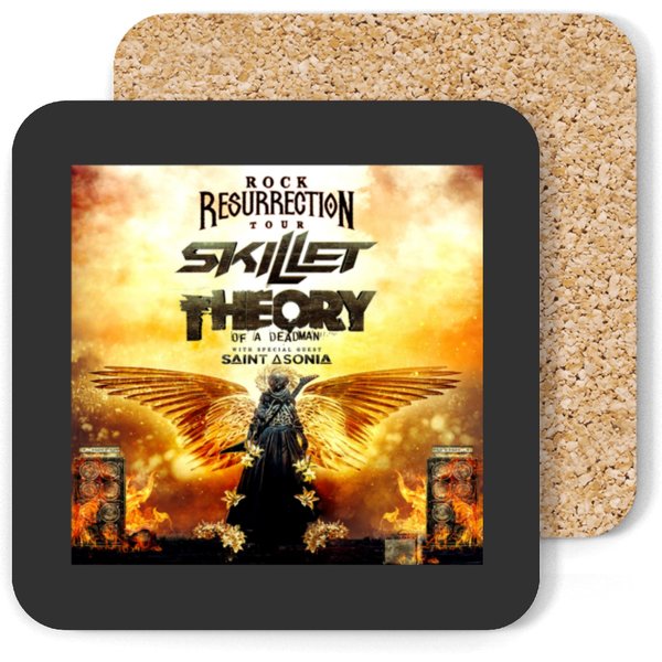 Skillet Theory Of A Deadman Tour 2023 Lulu1 Coasters-image