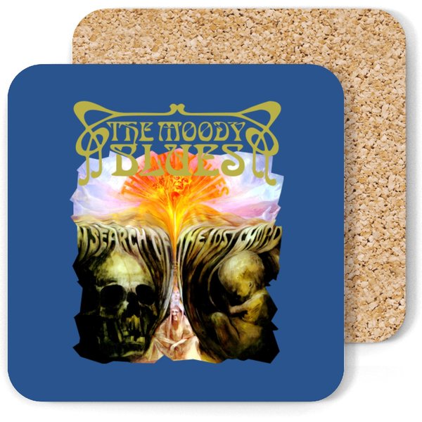 The Moody Blues Coasters Search Of The Lost Chord Funny Black Cotton Coasters Gift Men-image