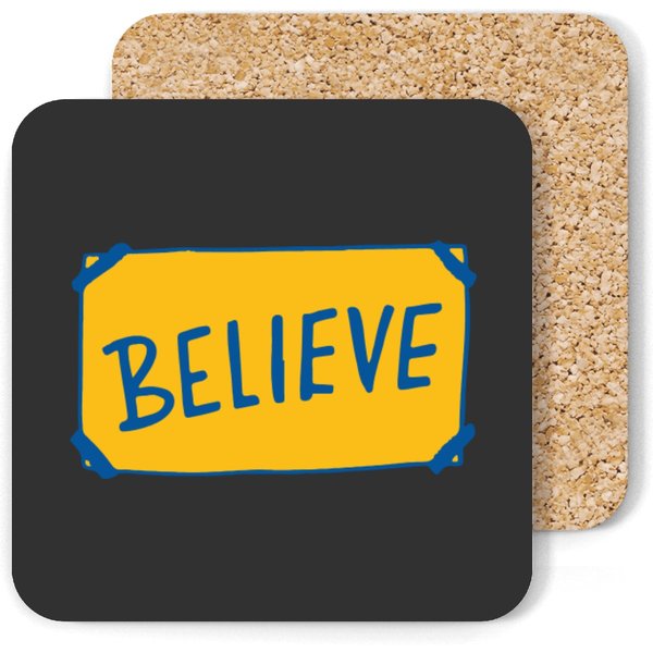 Ted Lasso Believe Coasters - Motivational Merchandise-image