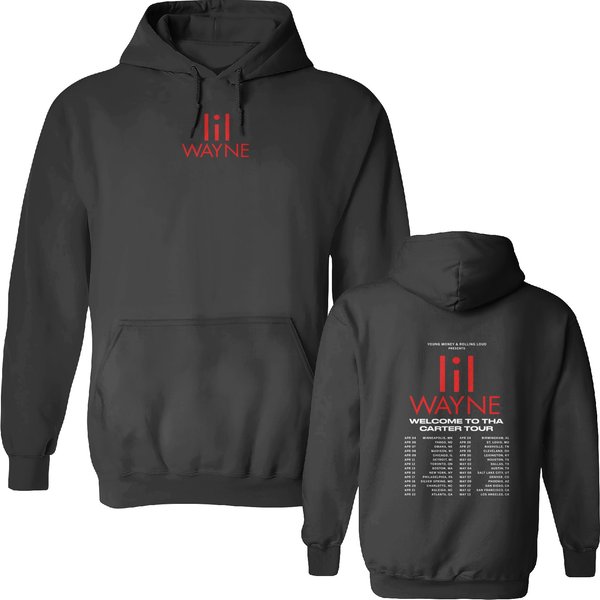 2Sides Lil Wayne Welcome To Tha Carter Tour 2023 Shirt, Unisex Hoodie-image
