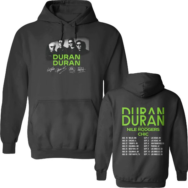 North American Tour 2023 Duran Duran Future Past Tour Double Sided Hoodies-image