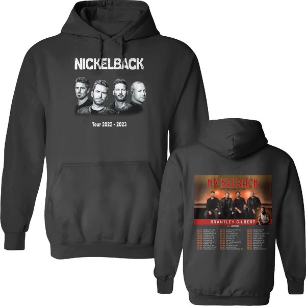 Nickelback World Tour Music 2023 Double Sided Hoodies, Vintage Get Rollin Tour 2023 Double Sided Hoodies