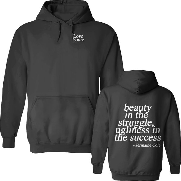 J Cole Dreamville Love Yourz Lyrics Graphic Double Sided Hoodies-image