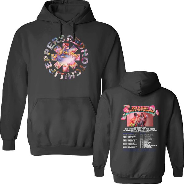 Red Hot Chili Peppers 2023 Tour Double Sided Hoodies, Red Hot Chili Peppers Double Sided Hoodies-image
