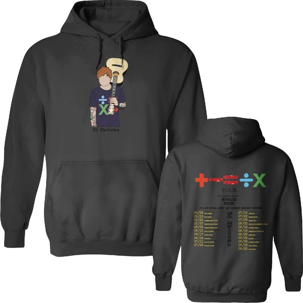 Ed Sheeran 2023 Tour Mathematics Double-Sided Hoodie-image